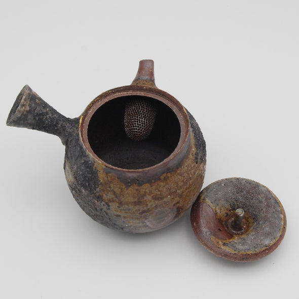 Bizen Yohen Kinsai Kyusu Teapot #241028