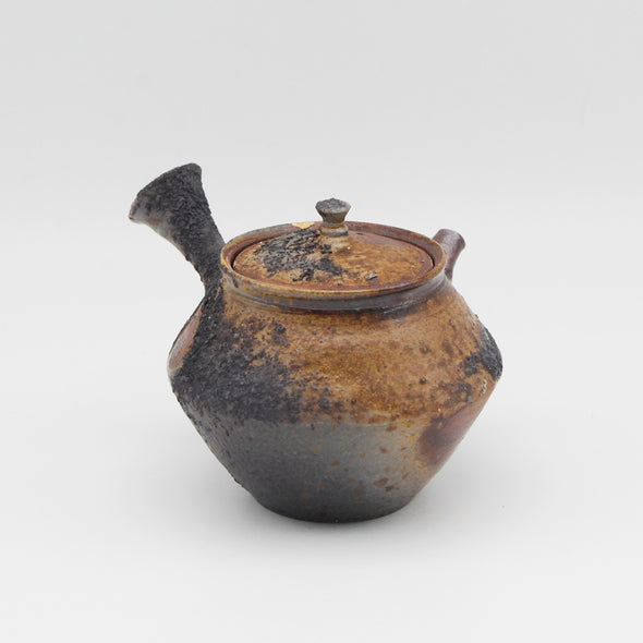 Bizen Yohen Kinsai Kyusu Teapot #241031