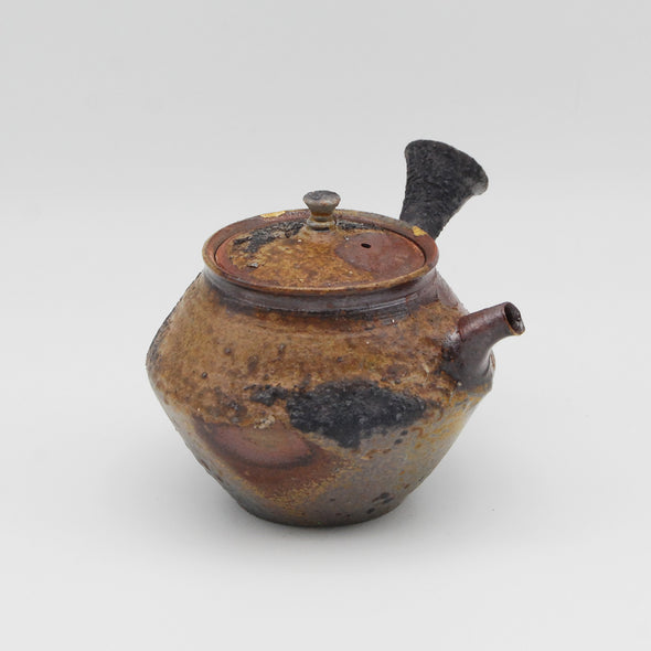 Bizen Yohen Kinsai Kyusu Teapot #241031