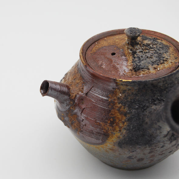 Bizen Yohen Kinsai Kyusu Teapot #241031