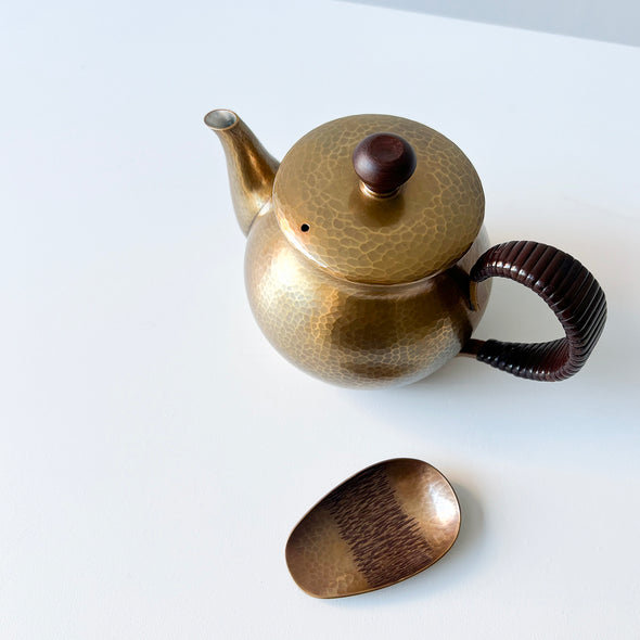 Hand-Hammered Copper Tea Scoops Gozame