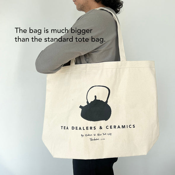 Tea Dealers Large Canvas Tote