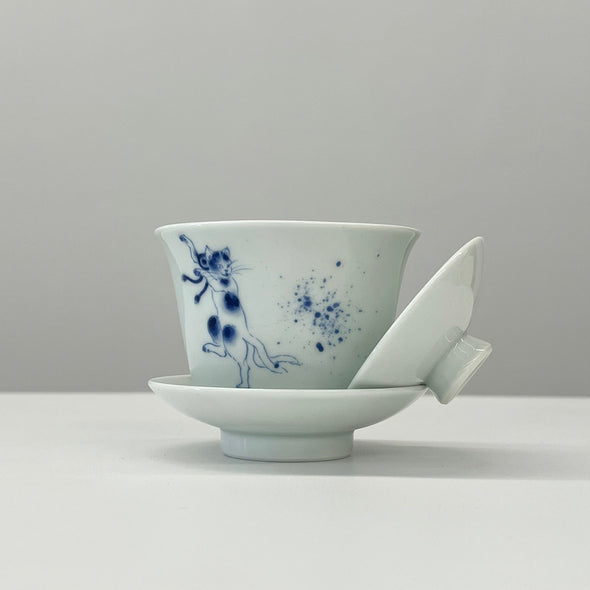 Handpainted Arita Porcelain Gaiwan RAI-67