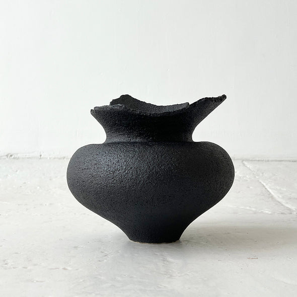 Black Stone Vase #2403