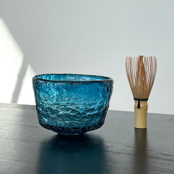 Hiya Glass Chawan Blue