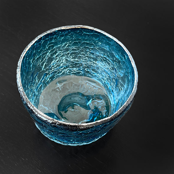 Hiya Glass Chawan Blue