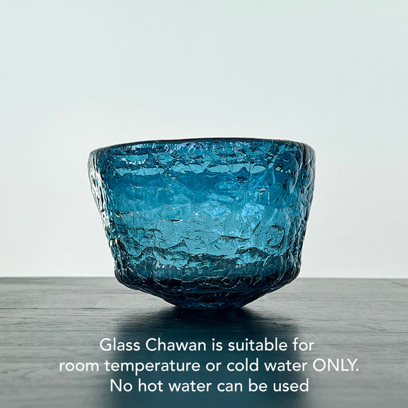 Hiya Glass Chawan Blue