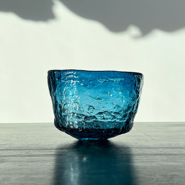 Hiya Glass Chawan Blue