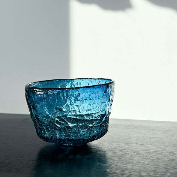 Hiya Glass Chawan Blue