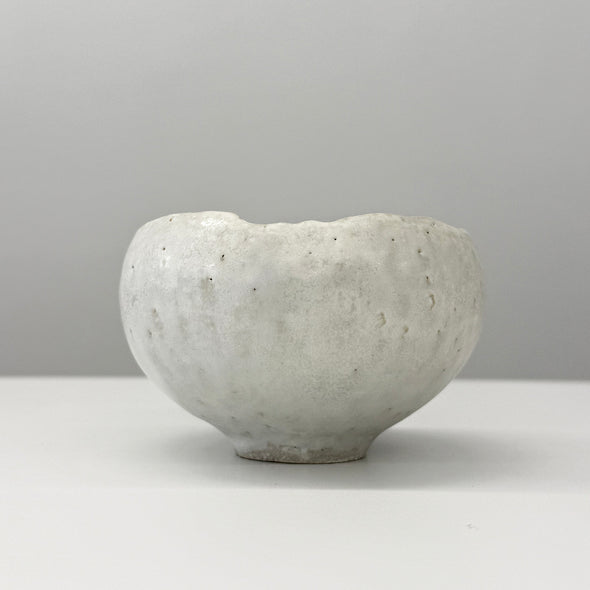 Chawan Tea Bowl White Stone 25A