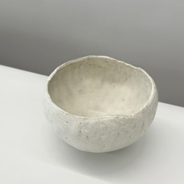 Chawan Tea Bowl White Stone 25A