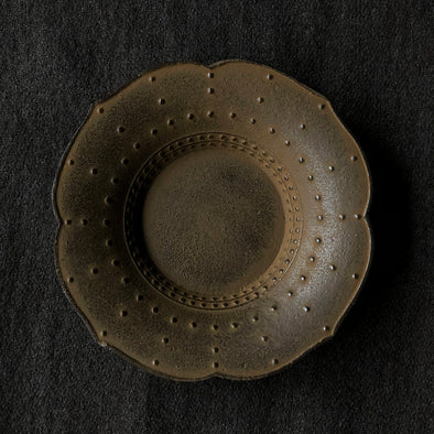 Cast Iron Teacup Saucer Kabuto