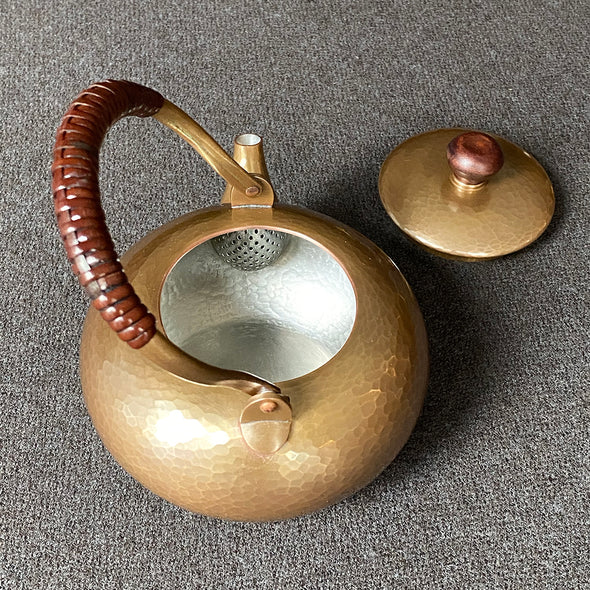 Hand Hammered Copper Teapot 300ml Coppertone