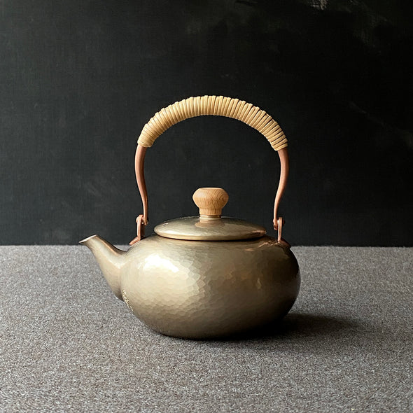 Hand Hammered Copper Teapot 300ml Silver